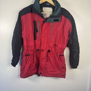Vintage Boys Obermeyer Ski Jacket Youth Size 16 Red No Liner‎